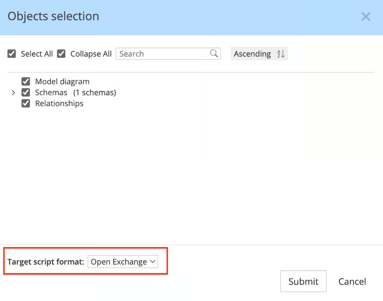 ArchiMate export in Open Exchange format