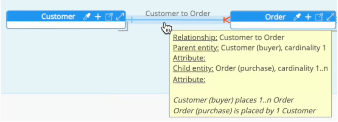 Conceptual model - relationship tooltip