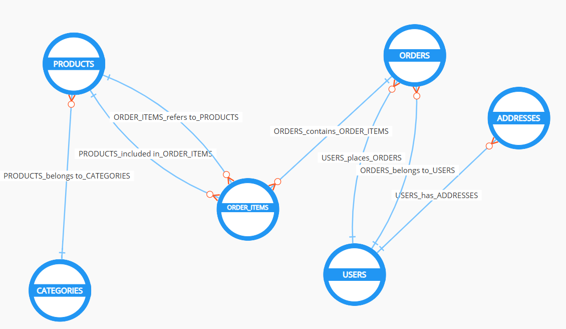 Conceptual model polyglot graph view