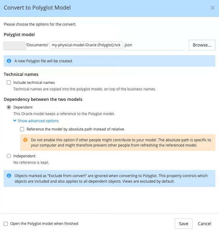 Convert to Polyglot dialog-dependent
