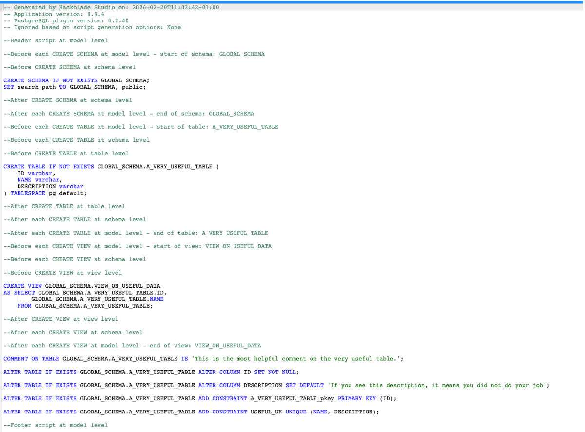Custom script hooks example