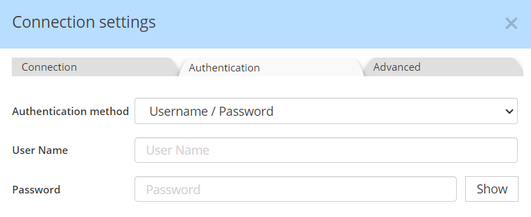 Db2 connection settings auth