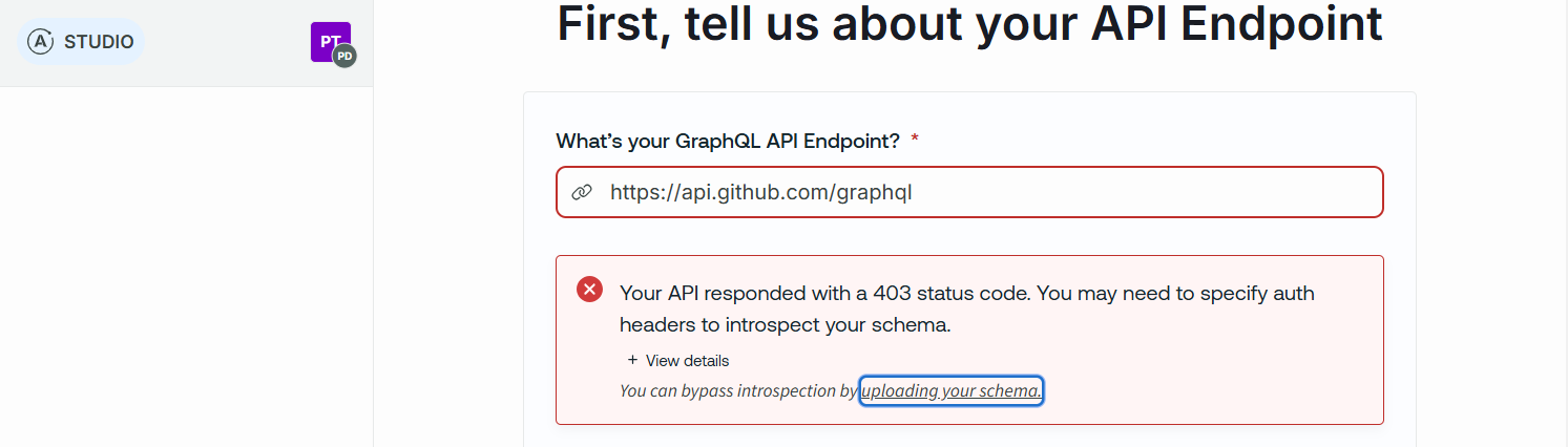 GraphQL Apollo Studio