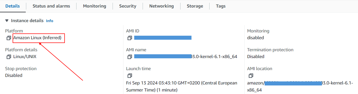 RDS - EC2 Bastion instance details