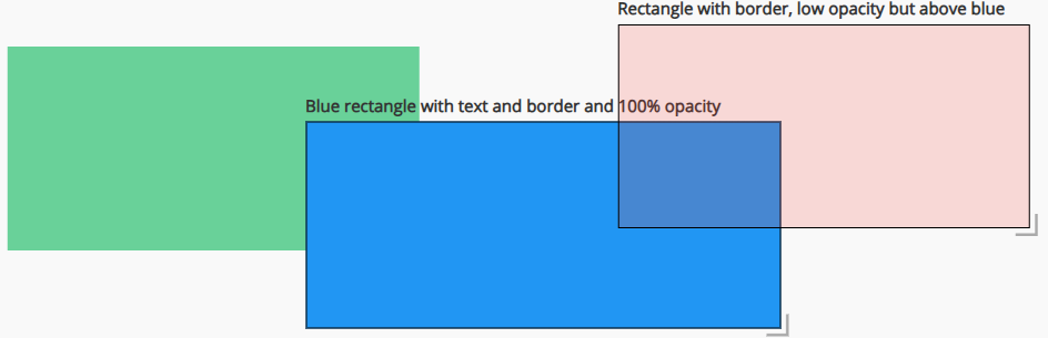 Symbol rectangle above with low opacity