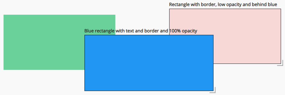 Symbol rectangle behind with low opacity