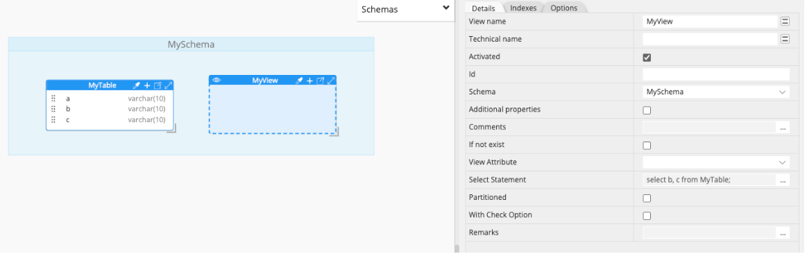 View with no columns despite SELECT statement