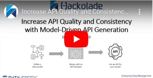 Model-Driven API Generation video