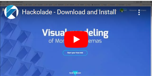 Hackolade download install video